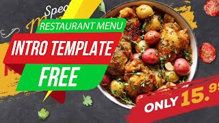 Create Rustic Restaurant Menu After Effects Template For FREE Download