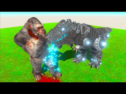 CyberREX VS ALL PRIMATES - Animal Revolt Battle Simulator