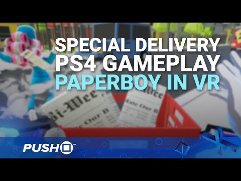 Special Delivery PS4: Paperboy in Virtual Reality | PlayStation VR | PS4 Pro Gameplay Footage