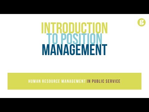 Human Resource Management in Public Service