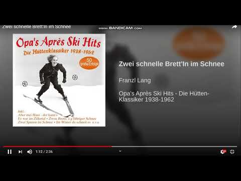 Franzl Lang - Zwei schnelle Brett'In im Schnee