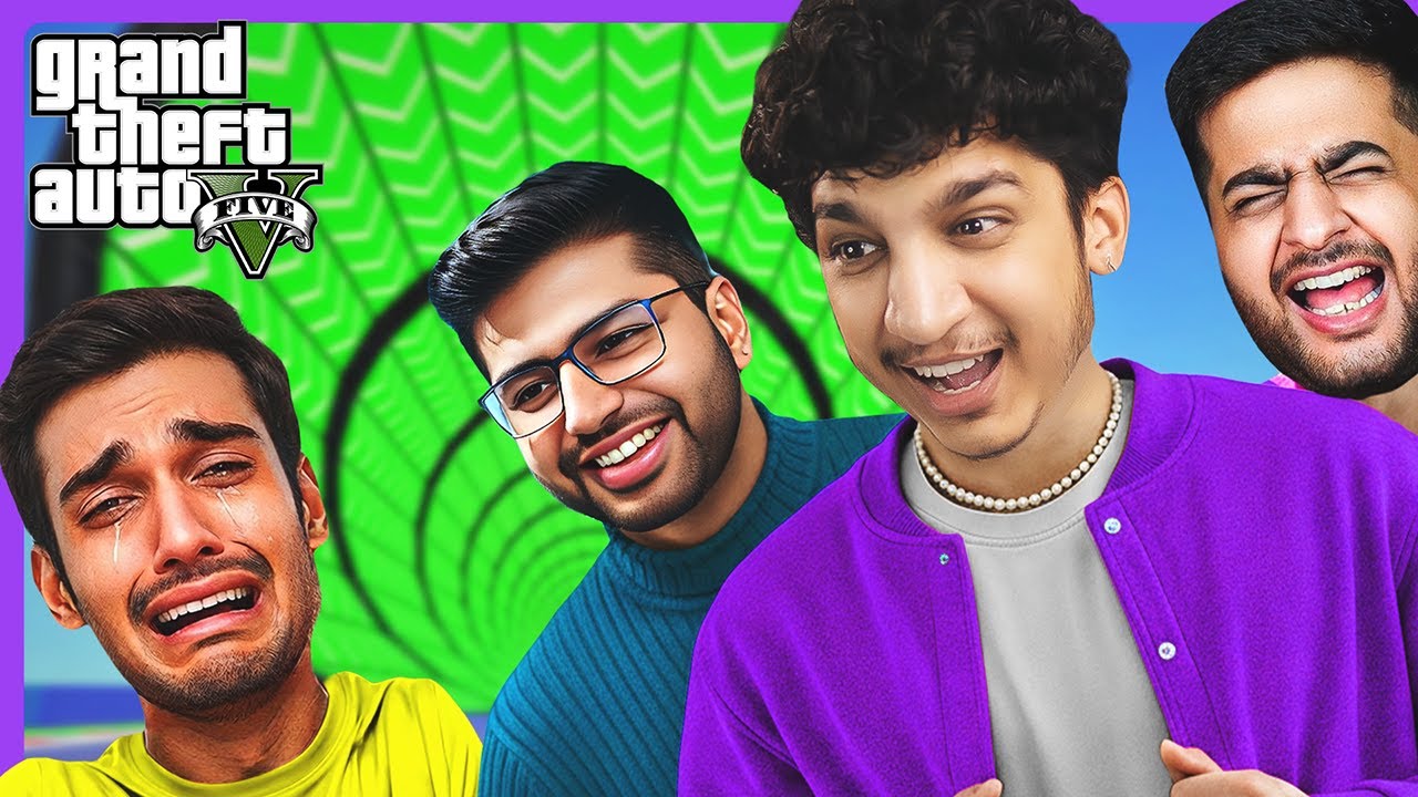 Trolling my Friends in GTA 5 Car Parkour Races