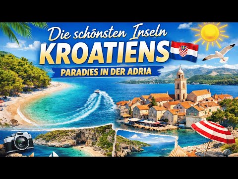 The most beautiful islands of Croatia 🇭🇷🏝️ | Adriatic Sea, dream beaches & crystal-clear water 🌊✨