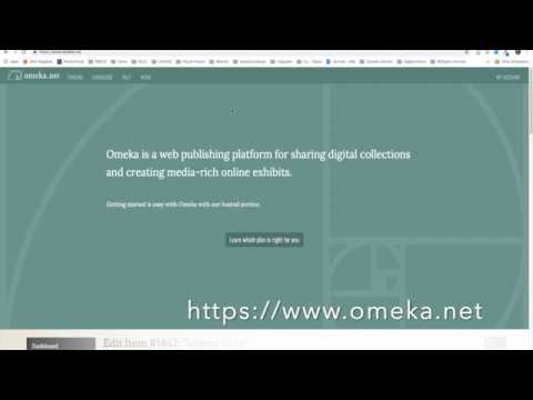 Creating an Omeka Account and Site