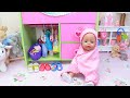 Baby Born Bath with Pink Towel ! Evening routine for kids by Play Toys!