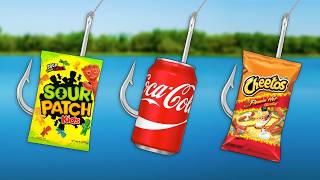 Grocery Store FOOD Fishing Challenge!