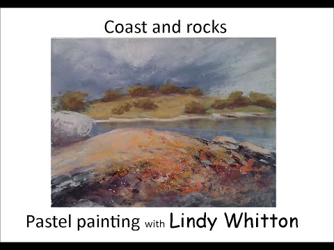 Paint coastal rocks in soft pastel