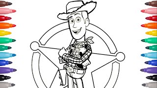 TOYS STORY COLORING PAGES - COLORING WOODY