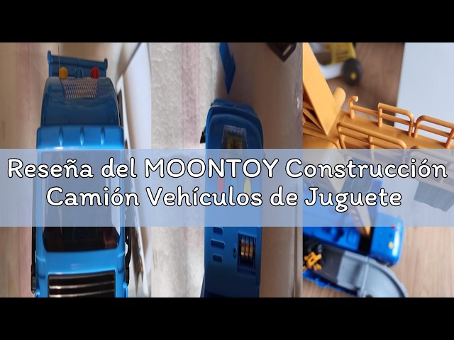Vídeo relacionado con MOONTOY Construcción Camión Vehículos de Juguete con Luces y Sonidos Camión de Juguete con Eyección Pista Grúa de Juguete Grande Excavadora Juguete Cumpleaño Regalo para 3 4 5 6 7 8+ Años