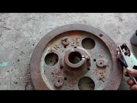 Chia sẻ cách hàng gang , gang với sắt bằng que hàn sắt .