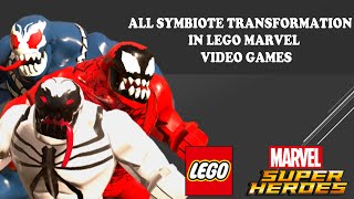 All Symbiote Transformation In LEGO Marvel Superheroes 2 W / Mods