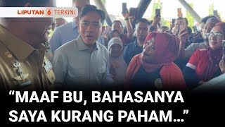 Download lagu Momen Lucu Wapres Gibran Tidak Paham Bahasa Manado Saat Dialog dengan Pedagang Pasar | Liputan 6 mp3