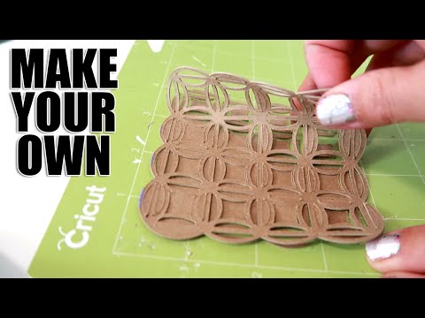 HOW to make reusable STENCILS with a CRICUT Explore...