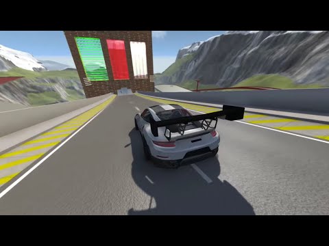 Crazy car at high speed jumps over water wall, laser wall or-BeaNG drive #beamngdrive