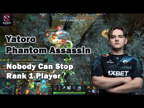 Yatoro Phantom Assassin Nobody Can Stop Rank 1 Player. #dota2
