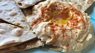 Amazing Hummus Recipe & Homemade Whole Wheat Flatbread