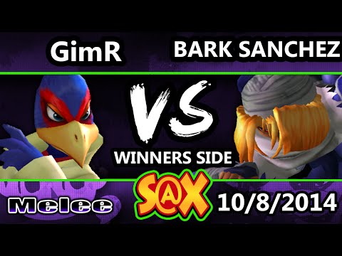 S@X - VGBC | GimR (Falco) Vs. BarkSanchez (Sheik) SSBM Singles Bracket - Smash Melee
