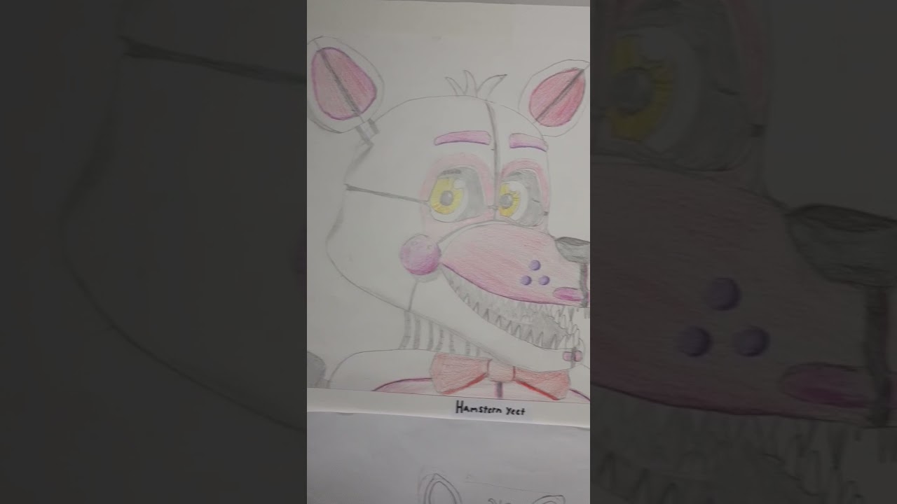 FNaF Funtime Foxy drawings 2016 VS 2021 #shorts