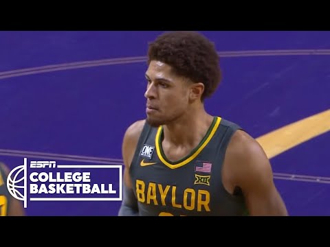 貝勒對陣堪薩斯州立大學的比賽中得到100分 - ESPN大學籃球賽 (Baylor puts up 100 points against Kansas State | ESPN College Basketball)