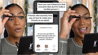 you guys are BOLDD with the questions..... but im bolder with the answers. HOT TEA GRWM ♡