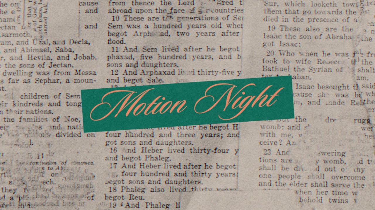 Motion Night | The Chapel | 04/08/2026