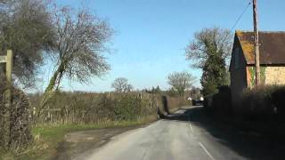 preview picture of video 'Driving On The B4220 Between Bosbury & Cradley, Herefordshire, England 3rd February 2012'