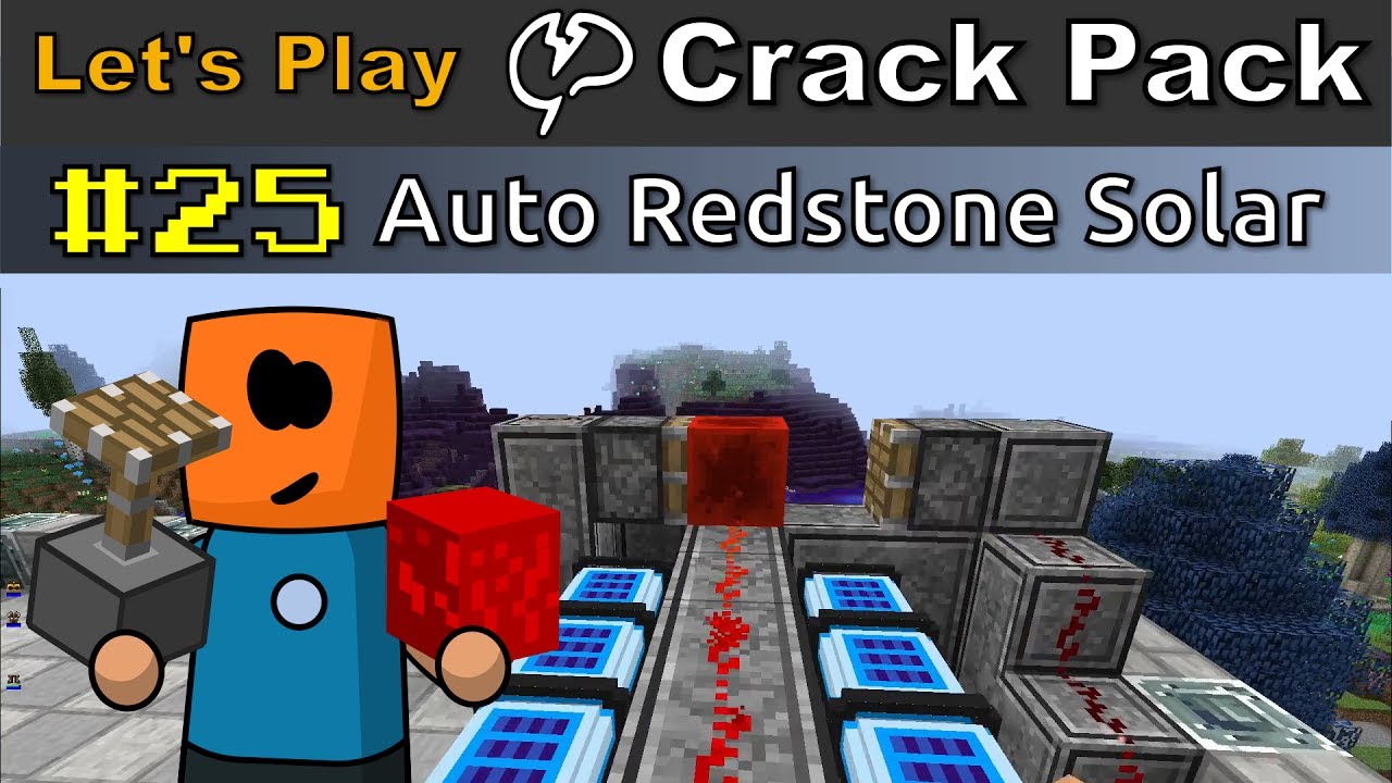 Minecraft - CrackPack #25 | Auto Redstone Solar Power and Other Auto Systems