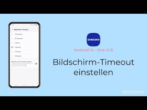 Bildschirm-Timeout einstellen - Samsung [Android 14 - One UI 6]