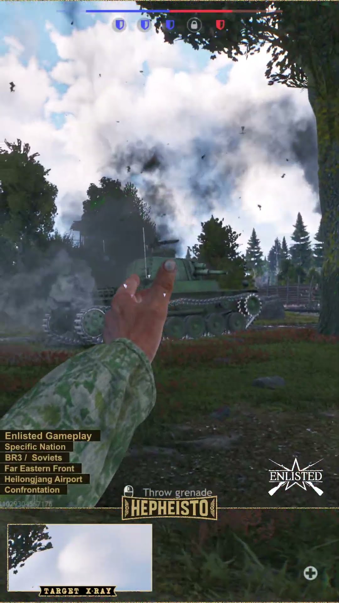 Engineer eliminates Tank Ho-I with Explosion Pack