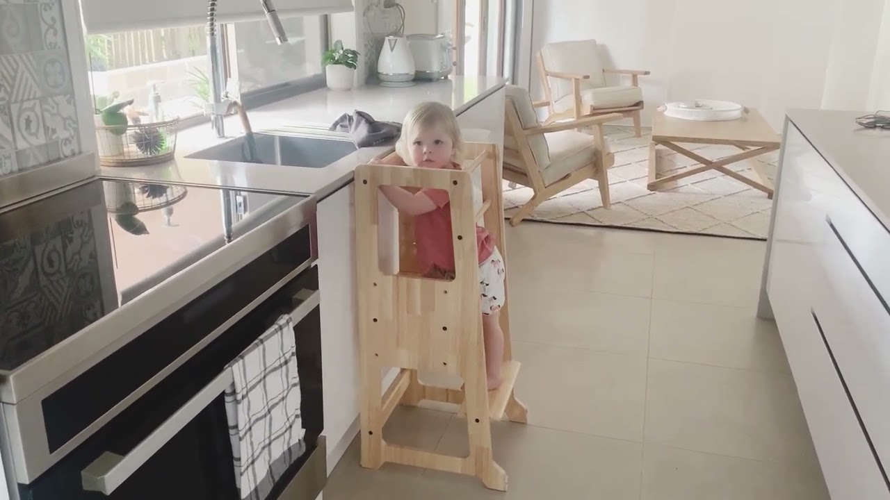 My Duckling solid wood learning tower 2 in 1