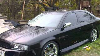 Přední světla Škoda Octavia 1, 2001-2008, LED Daylight, černé black