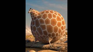 A GIRAFA QUERIA TOMAR ÁGUA - E SE OS ANIMAIS FOSSEM REDONDOS? @ROLLINWILD-OFFICIAL