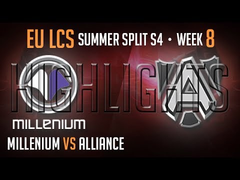 LCS Highlights Millenium vs Alliance Week 8 EU Summer 2014 MIL vs ALL S4 W8D1 Season 4