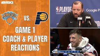 Knicks v Pacers Game 1 Postgame Coach And Player Reaction | New York Knicks