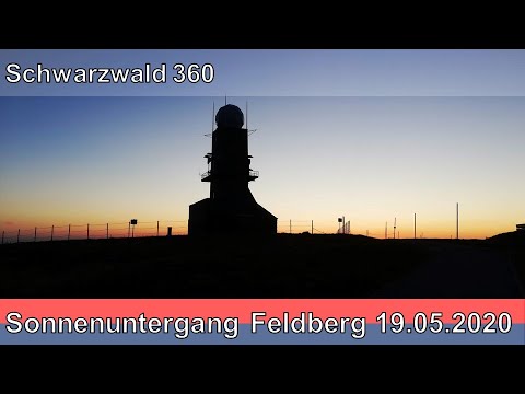 Sonnenuntergang auf dem Feldberg am 19.05.2020