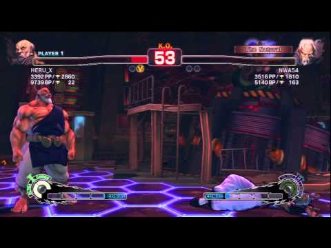 HERU_X (Gouken) Vs NWA54 (Gen) SSF4 AE Ranked Matches - PSN