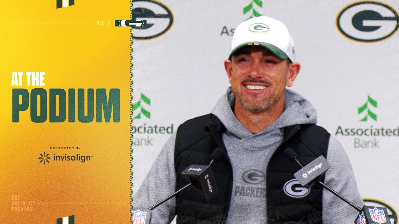 Matt LaFleur reacts to Jordan Love being the Packers’ nominee for Walter Payton Man of the Year