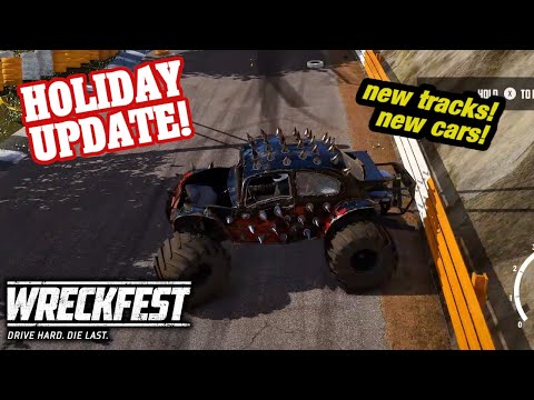 Session #4 - Wreckfest Holiday Update tracks and Modified Monsters Car Pack Multiplayer Online