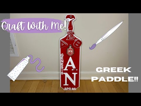 Decorating A Sorority Paddle