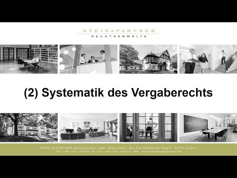 Systematik des Vergaberechts (2)