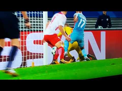 RB LEIPZIG VS MONACO 1 1 TIELEMANS GOAL 13 9 17