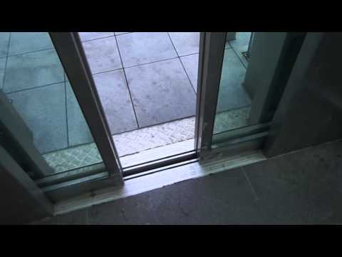 SCENIC Schindler MRL Traction Elevator at outside Excel Exhibition Centre in Custom House, London