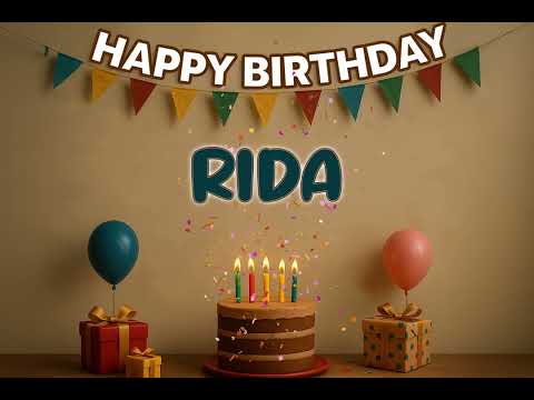 RIDA’s Happy Birthday Song 🎈 | Custom Track by XBirthdays for Kids & Adults