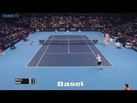 Watch Rafael Nadal's Hot Shot Against Bolelli In Basel
