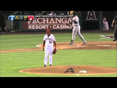 2012/09/07 Santana's 10 strikeouts