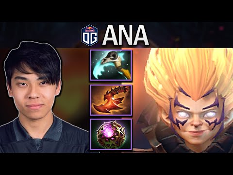 OG.ANA SMURF INVOKER WITH OCTARINE-OVERWHELMING BLINK - DOTA 2 GAMEPLAY