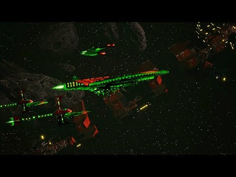 Necrons vs Space Marines! - 1v1 Multiplayer Gameplay, Battlefleet Gothic Armada 2
