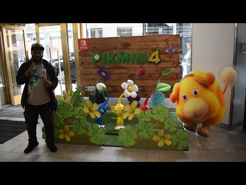 Pikmin 4 Launch Day at Nintendo NY