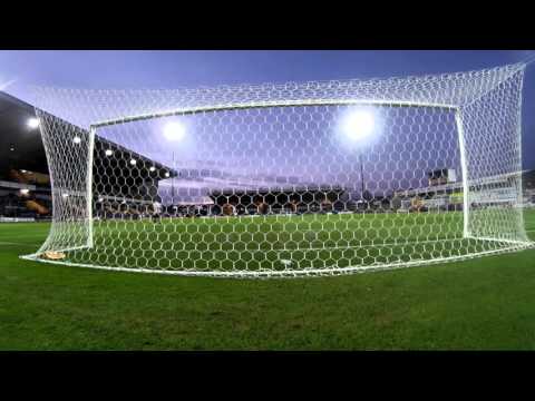 BEHIND THE GOAL: ball knocks the camera over (v Hartlepool)