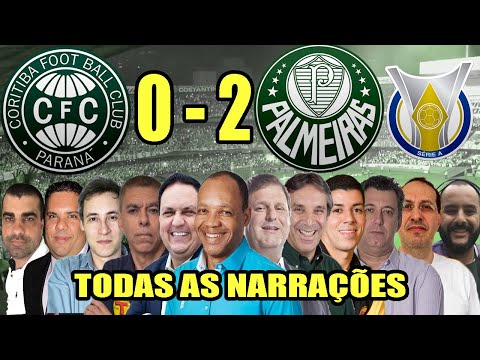 Todas as narrações - Coritiba 0 x 2 Palmeiras | Campeonato Brasileiro 2022